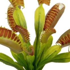 Vickerman 12" Green Artificial Venus Flytrap Plant 3/pk