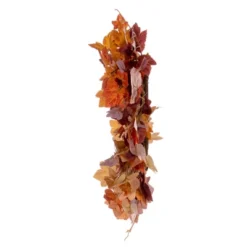 Vickerman 16" Artificial Orange Fall Maple Leaf Candle Ring Wreath. -Vickerman GUEST 3aa0ae14 62eb 432d af6a c0414ac6bbf5