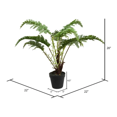Vickerman Artificial Potted Fern 1 Vickerman Artificial Potted Fern