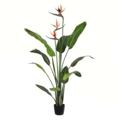 Vickerman Artificial Potted Bird Of Paradise Palm Tree -Vickerman GUEST e5d53f0d 0cb4 434a b42f fa482729932f