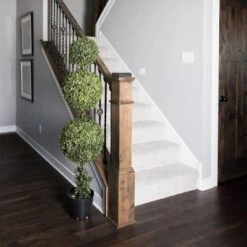 Artificial Boxwood Triple Ball With Pot (UV) (4') - Vickerman -Vickerman GUEST ed1ffbf8 eeb2 4f7b a2aa b4614953e6b7